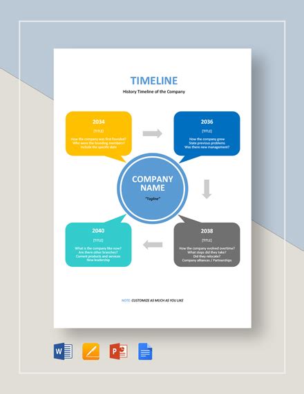 71+ FREE Timeline Chart Templates in Microsoft Word [Download Now in ...