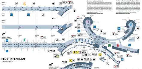 Vienna international airport map - Vienna Austria airport map (Austria)