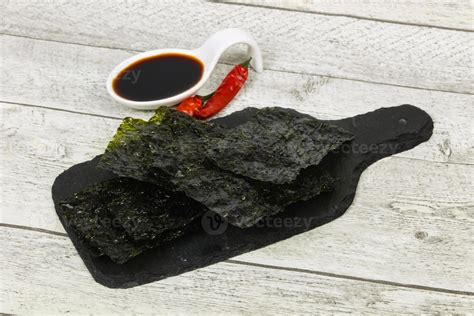 Tasty Nori chips 7700200 Stock Photo at Vecteezy