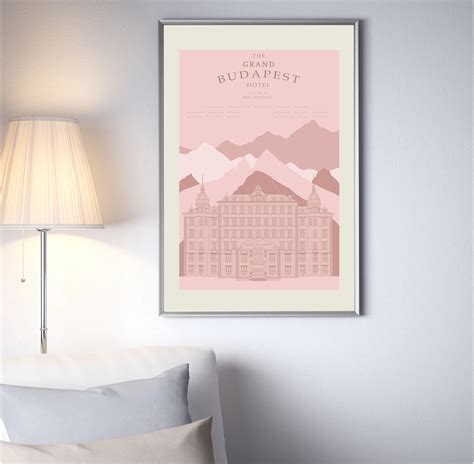 The Grand Budapest Hotel I Wes Anderson Inspired Poster - Etsy