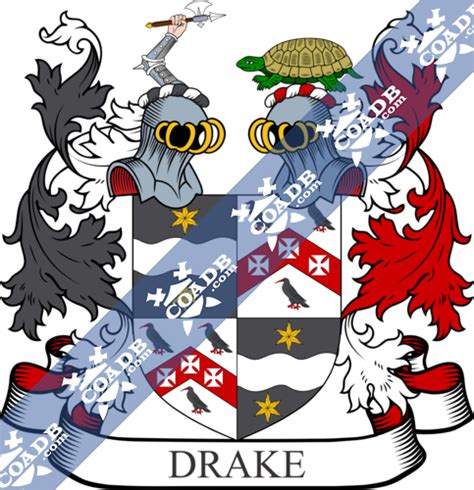 Drake Family Crest, Coat of Arms and Name History – COADB / Eledge ...