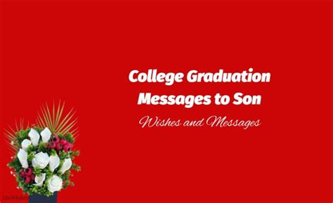 College Graduation Messages to Son – OnWishes.com