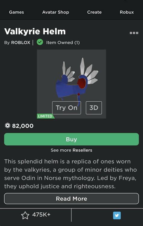 VALKYRIE HELM ROBLOX