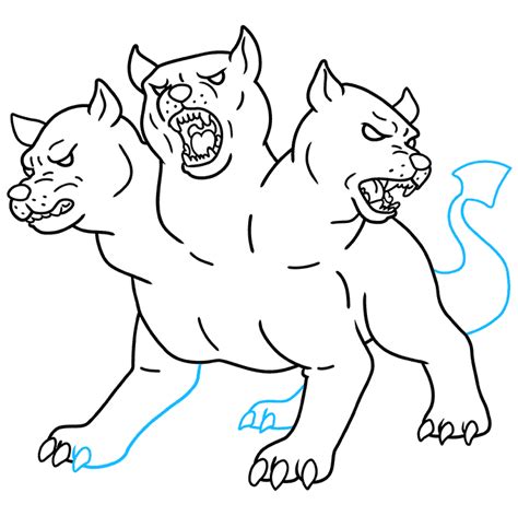 How to Draw Cerberus Easy Step by Step - Mitchell Mougge