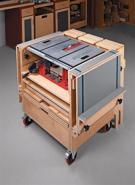 Table Saw Workstation #SawTablePlans | Easy woodworking projects, Woodworking plans, Woodworking