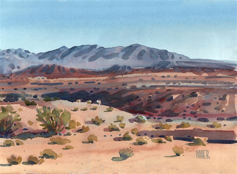 Desert in New Mexico Painting by Donald Maier - Pixels