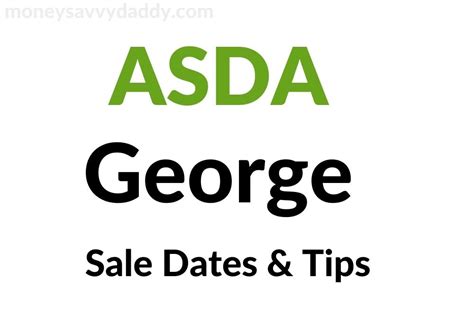 Upcoming ASDA George 25% OFF Sale Dates 2024 - Up to Half Price - Money ...