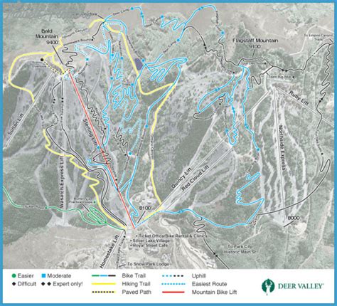 Park City Hiking Trail Map - TravelsFinders.Com