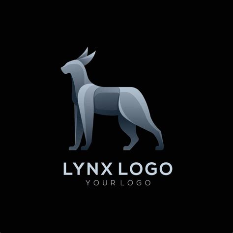 Logo illustration lynx gradient colorful style 26188280 Vector Art at ...