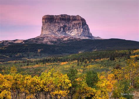 "Chief Mountain Sunrise - Glacier National Park" by Mark Kiver | Redbubble