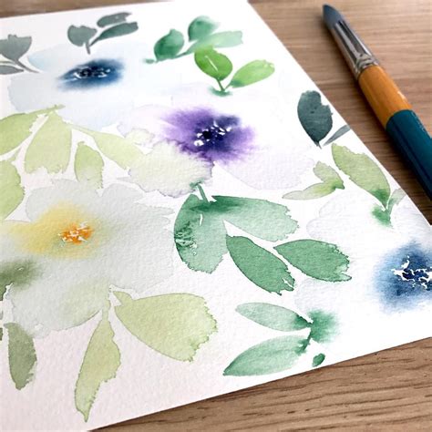 Emma Jane Lefebvre on Instagram: “#watercolorflorals #watercolourartist #flowers #floral # ...