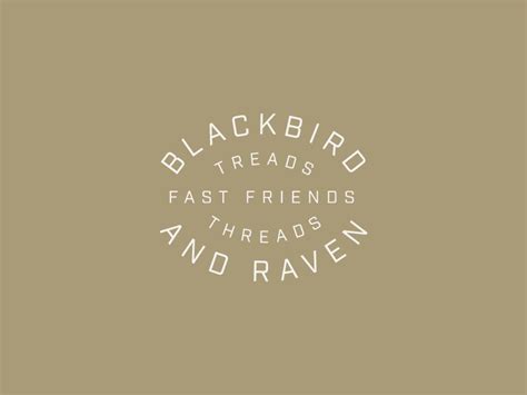 Blackbird & Raven Logo by Amy Wilson on Dribbble