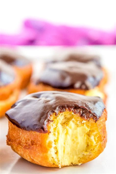 Boston Cream Donuts Recipe | Sugar and Soul Co