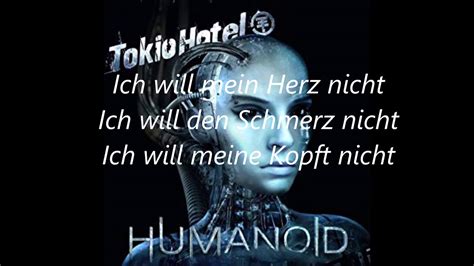 Tokio Hotel - Humanoid Lyrics - YouTube