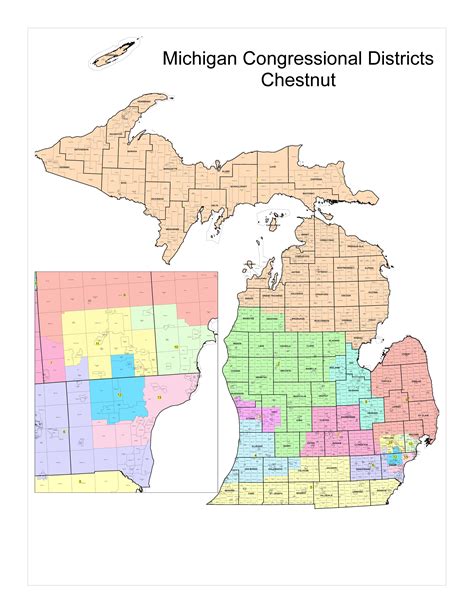 Map Of Michigan Congressional Districts - Angie Bobette