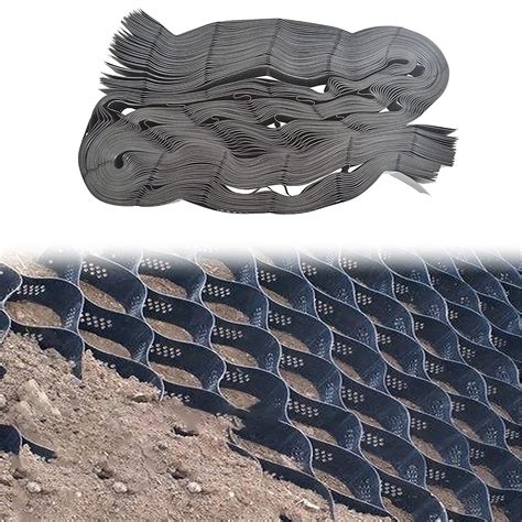 Buy Geogrid Gravel/Soil Stabilizer Geogrid for Steep Slope Landscaping, Heavy Fill Flexible Easy ...