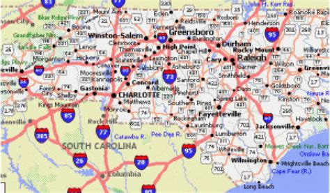 Road Map Of South Carolina And North Carolina Secretm - vrogue.co