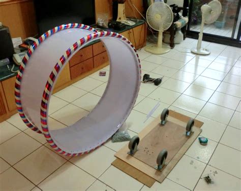 DIY Plastic Cat Wheel - petdiys.com