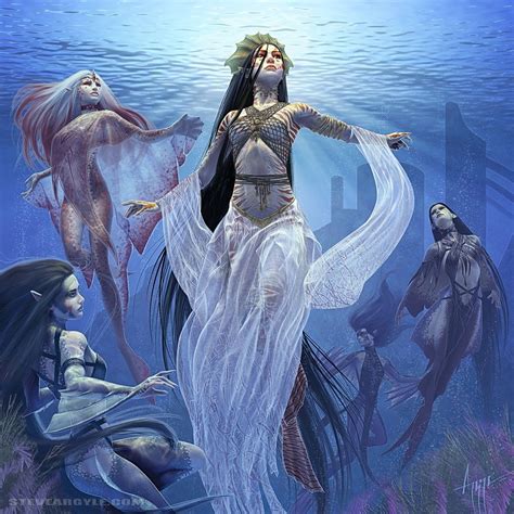 Thalaasa, Ocean Queen | Fantasy mermaids, Mermaid art, Mermaid ...