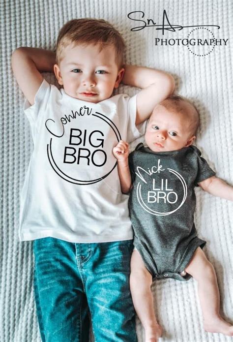 Big Brother and Little Brother T-shirt SVG and PNG Download - Etsy | Одежда, Идеи, Беременность