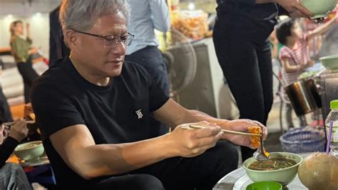 Nvidia CEO Jensen is worth $42 billion but still eats street food at ...