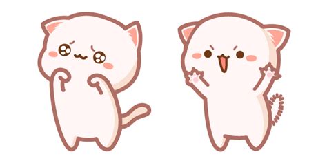 Cute Mochi Mochi Peach Cat Roar cursor – Custom Cursor