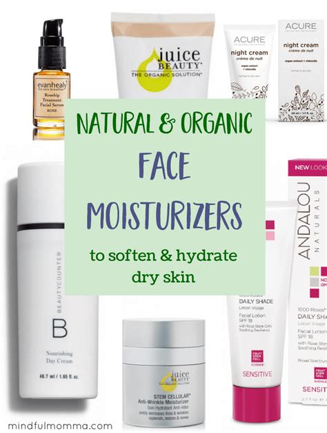 Best Natural & Organic Face Moisturizers For Dry Skin