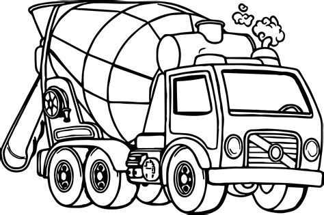 Isuzu Truck Cartoon Coloring Coloring Pages