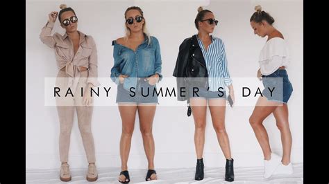 RAINY SUMMER'S DAY OUTFITS | PETITE SIDE OF STYLE - YouTube