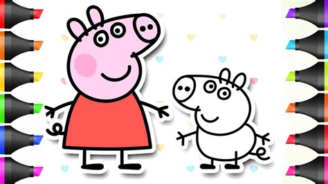 How To Draw Peppa Pig Family Drawing Step By Step Tutorial | Peppa ...