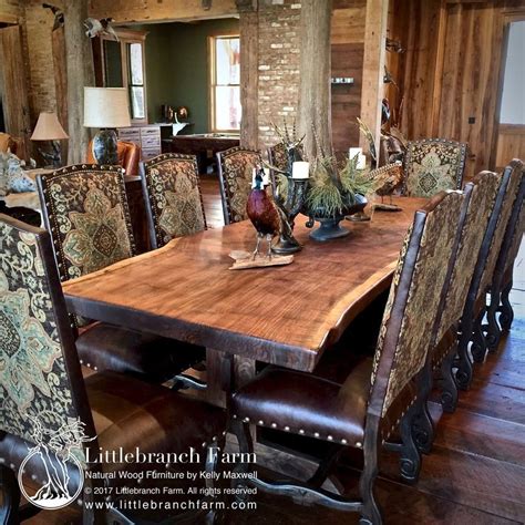 Rustic dining table | Live edge dining table