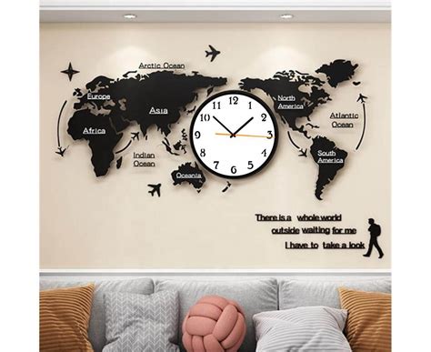 Timeless Elegance: World Map Wall Clocks for a Global Touch in Every Space