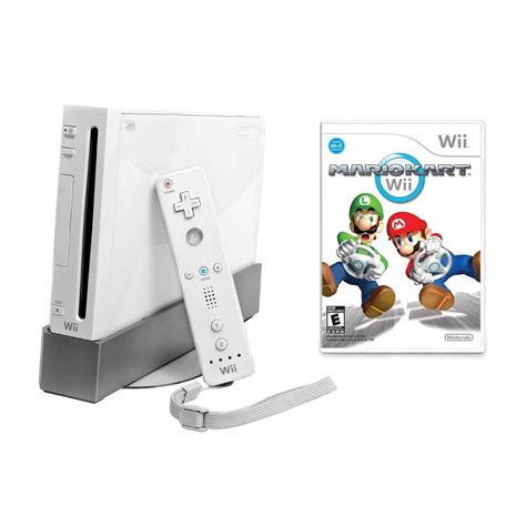 Nintendo Wii Console White - Mario Kart Wii (Refurbished) - Walmart.com - Walmart.com