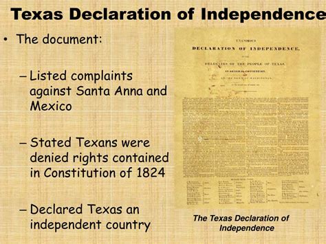 PPT - Texas Declares Independence PowerPoint Presentation, free download - ID:6571961