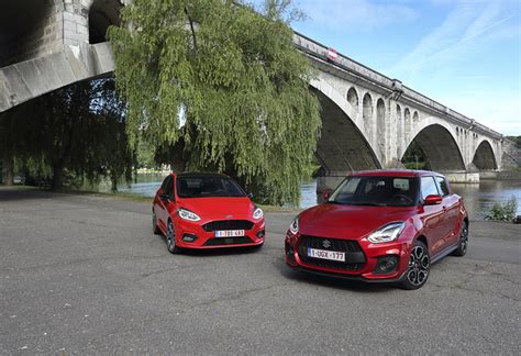 Comparaison Ford Fiesta 1.0 EcoBoost 140 vs Suzuki Swift Sport 2018 | Moniteur Automobile