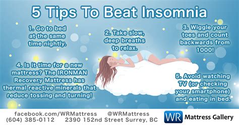 Insomnia | 5 Tips To Beat Insomnia | WR Mattress