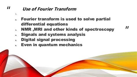 Applications of fourier series in electrical engineering