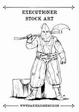Executioner Stock Art  Daniel Comerci Lineart Characters sketch template
