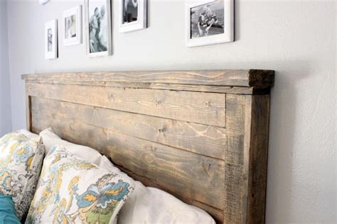 Distressed Wood Headboard (Standard King Size) | Rustic wood headboard ...