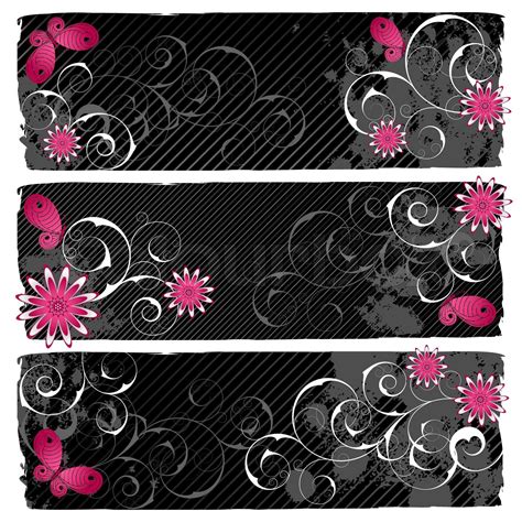 Emo banners | Stock vector | Colourbox