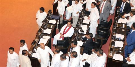 Sri Lanka Politics Grinds to a Halt as MPs Comes to Blows in Parliament