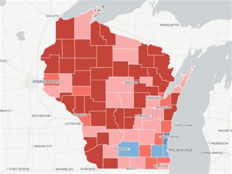 Map: Where Wisconsin moved right