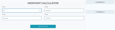 Midpoint Calculator to calculate the Midpoint with steps