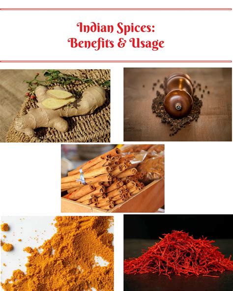 Indian Spices: Benefits and Usage - Pooja's Cookery