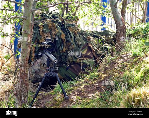 Sniper in Ghillie suit Stock Photo - Alamy