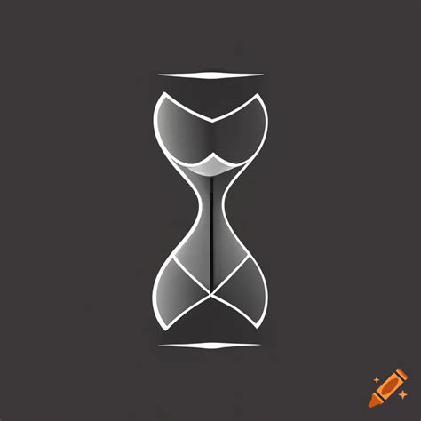 Elegant black logo with an hourglass silhouette