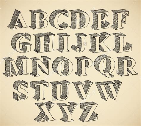 Unique Fonts Alphabet