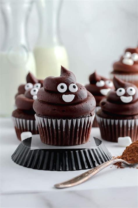 Poop Emoji Cupcakes | Recipe | Yummy cupcakes, Sour cream cookies, Emoji cupcakes