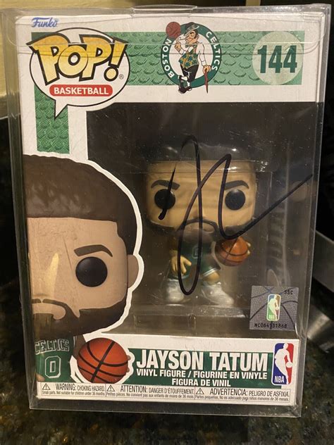 JAYSON TATUM SIGNED JSA FUNKO POP BOSTON CELTICS NBA AUTOGRAPH With Cover | eBay