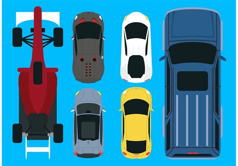 Vector Car Aerial View Pack - Download Free Vector Art, Stock Graphics ...